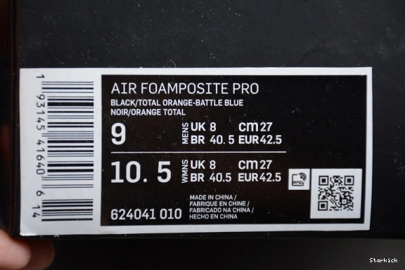 Foamposite 624041-010 Air  Pro Knicks 1023